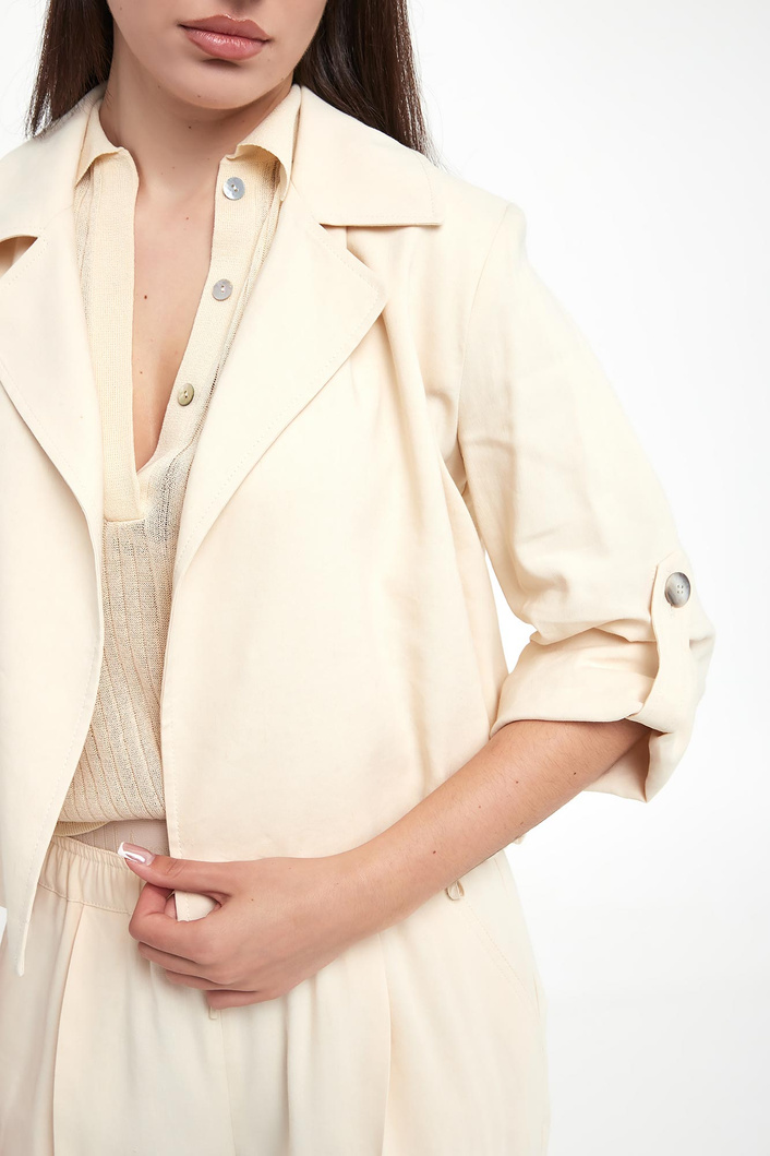 Żakiet damski lniany Malibu MARELLA MONOCHROME