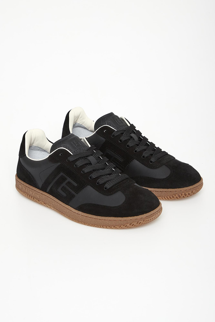 Sneakersy męskie skórzane Swan BALMAIN