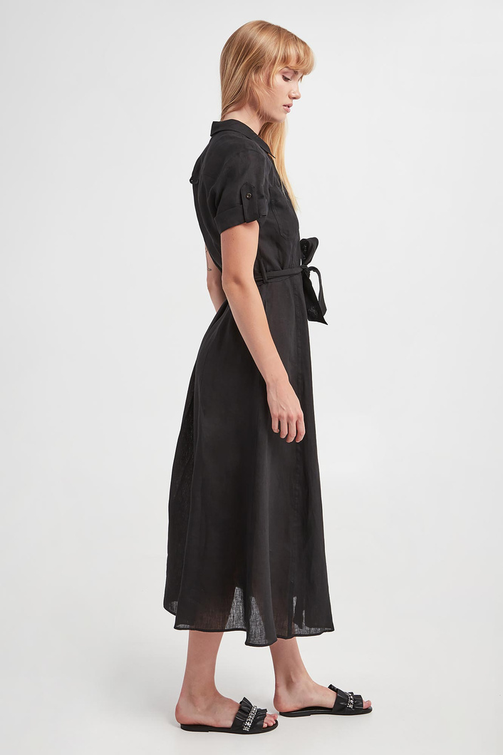 Sukienka lniana Banca MARELLA SPORT