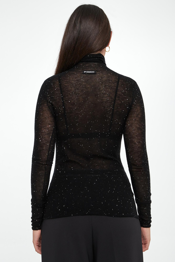 Golf damski wełniany Moss PINKO