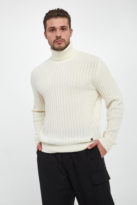Sweter męski wełniany z golfem LIU JO