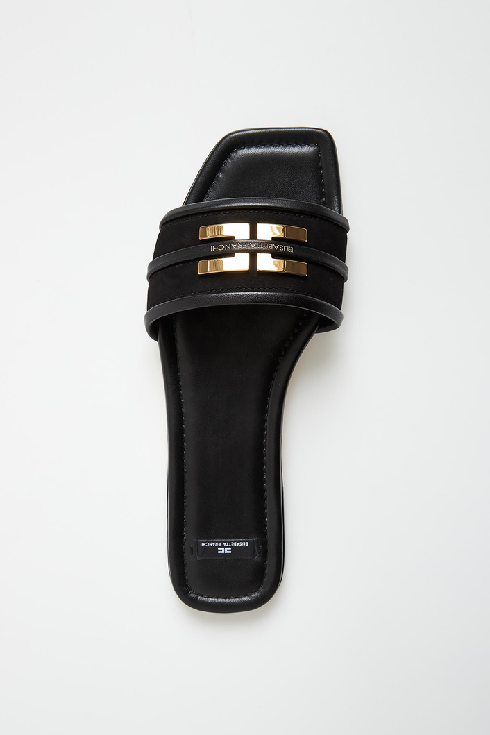 Klapki damskie skórzane ELISABETTA FRANCHI