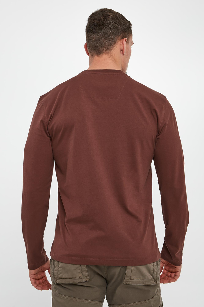 Longsleeve męski z logo AERONAUTICA MILITARE