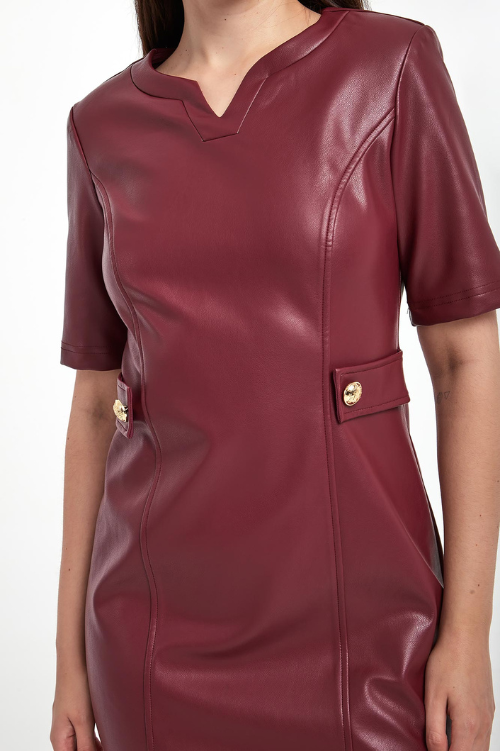 Sukienka z ekoskóry JOSEPH RIBKOFF