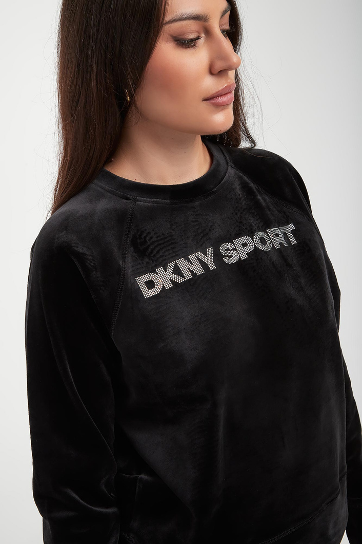Bluza damska welurowa DKNY