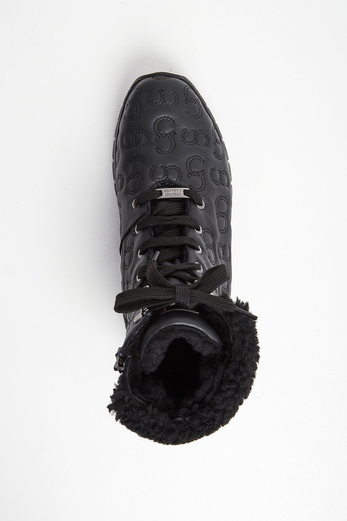 Sneakersy skórzane CESARE CASADEI