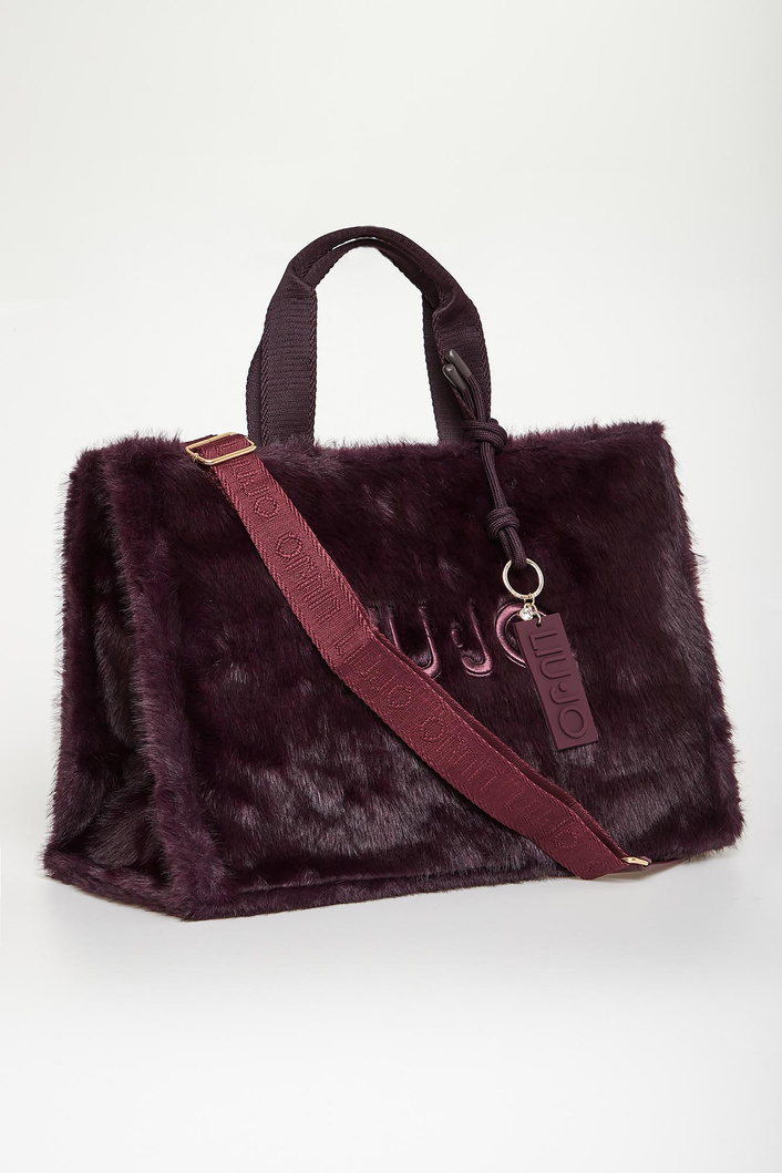Torebka damska futrzany shopper LIU JO