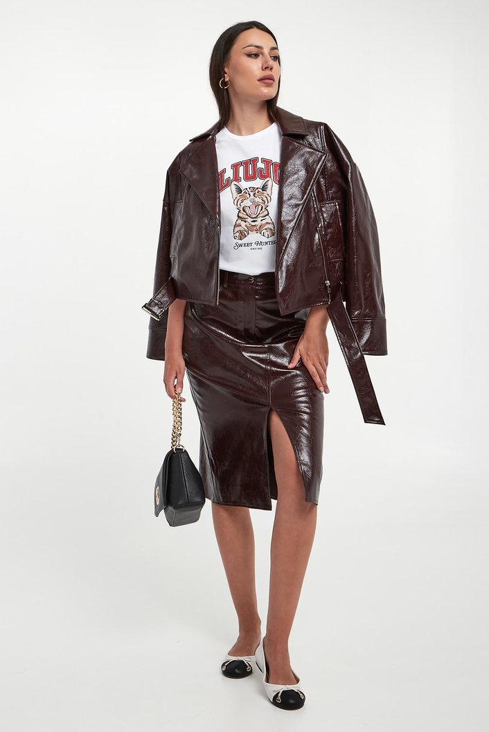 T-shirt damski z nadrukiem LIU JO