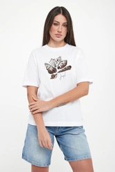 T-shirt damski z nadrukiem muszli Tristane JOOP!