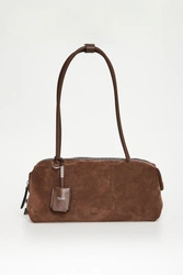 Torebka damska zamszowa baguette Holdall Sling MAX MARA ACCESSORI
