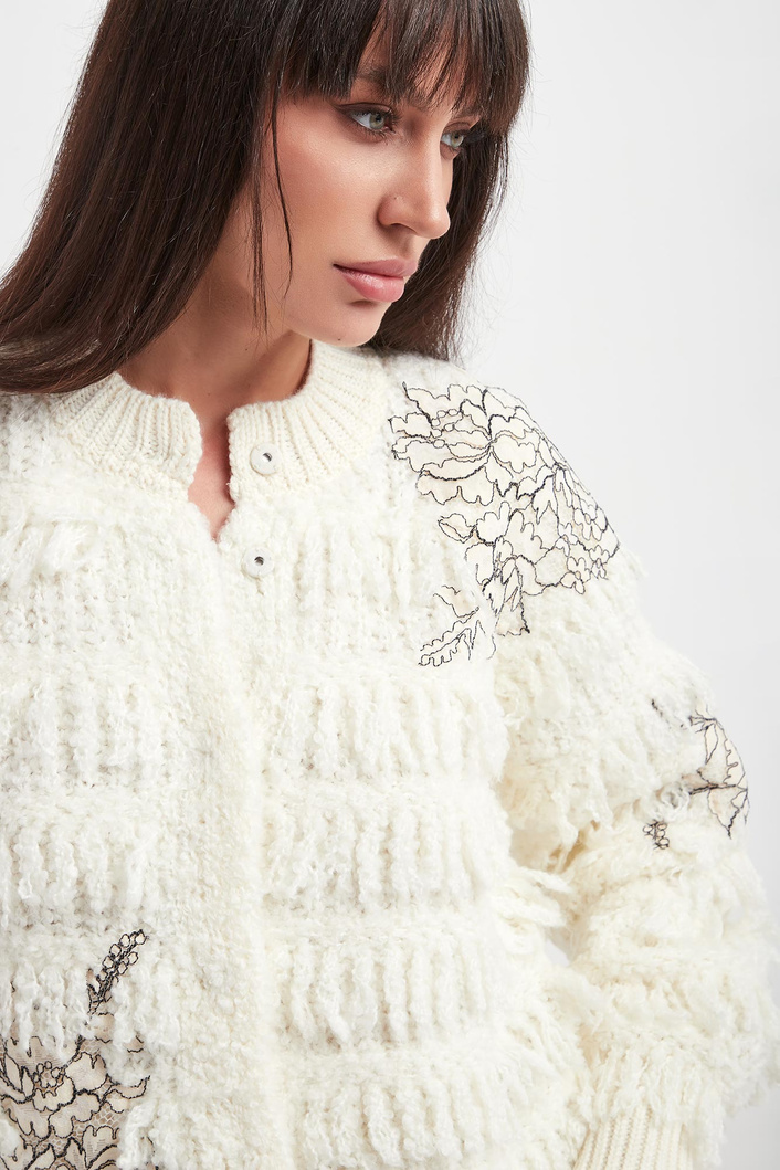 Kardigan damski z frędzlami TWINSET