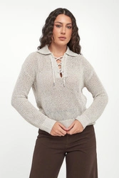 Sweter damski ażurowy JOSEPH RIBKOFF