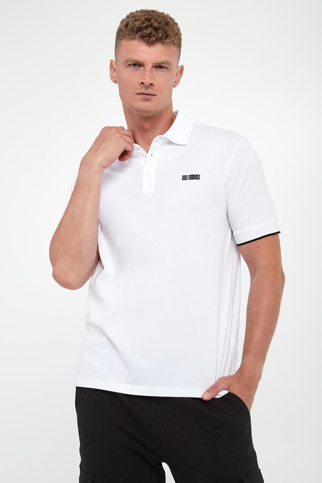 Polo męskie z logo KARL LAGERFELD