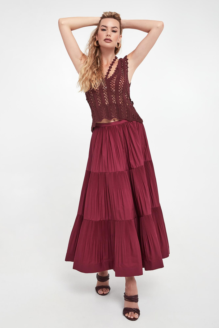 Top damski dziergany PATRIZIA PEPE