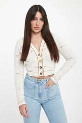 Kardigan damski logowany ELISABETTA FRANCHI