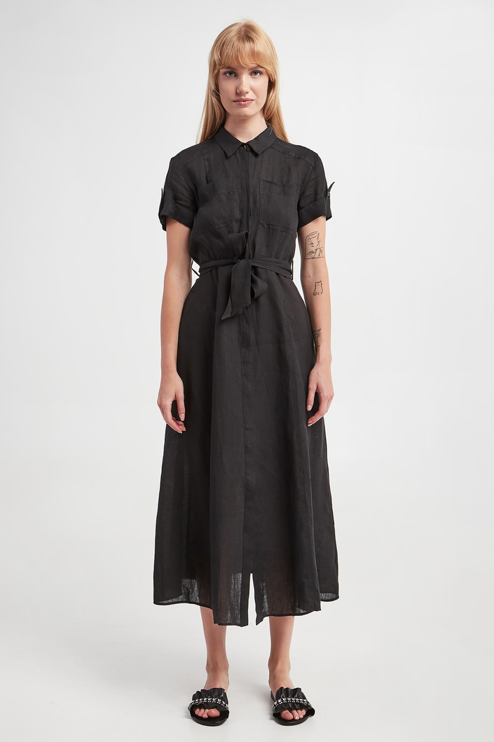 Sukienka lniana Banca MARELLA SPORT