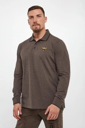 Longsleeve męski polo AERONAUTICA MILITARE