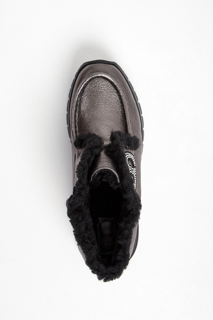 Sneakersy skórzane CESARE CASADEI