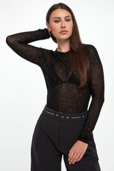 Longsleeve damski wełniany Pico PINKO