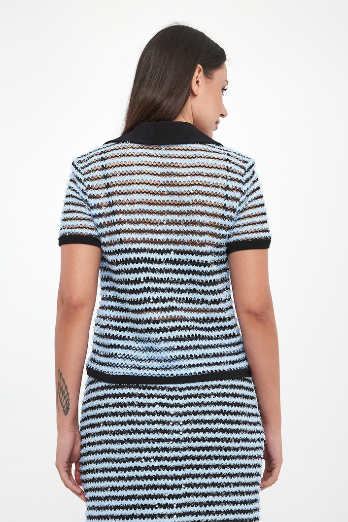 Sweter damski w paski JOSEPH RIBKOFF