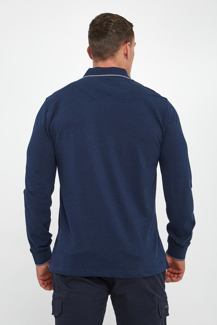 Longsleeve męski polo AERONAUTICA MILITARE