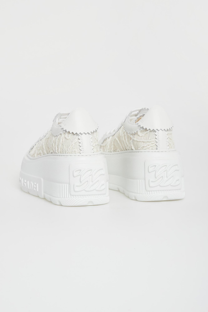 Sneakersy damskie z koronką CASADEI