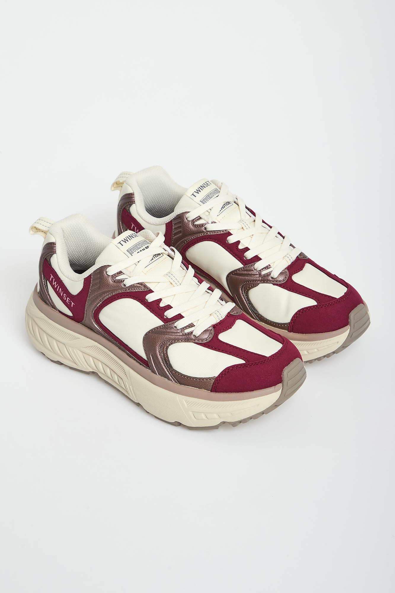 Sneakersy damskie TWINSET Bordowy