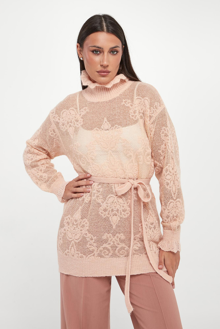 Sweter damski ażurowy z alapki TWINSET