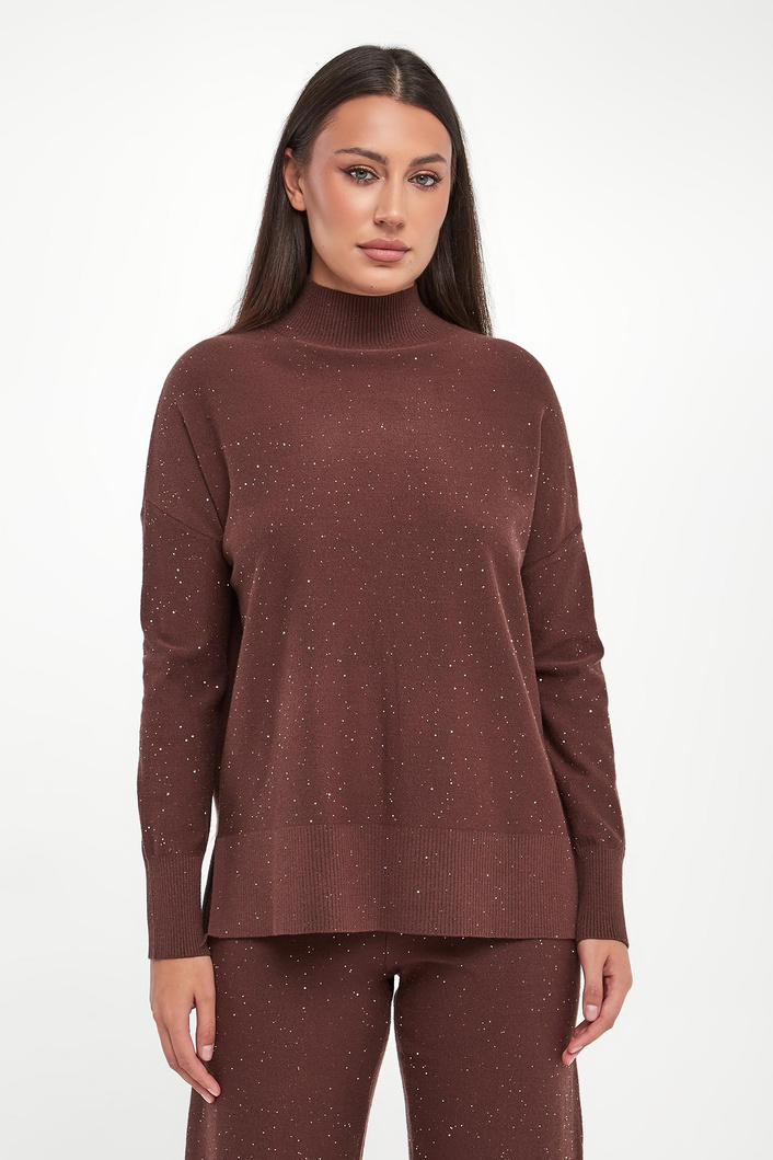 Sweter damski z półgolfem JOSEPH RIBKOFF