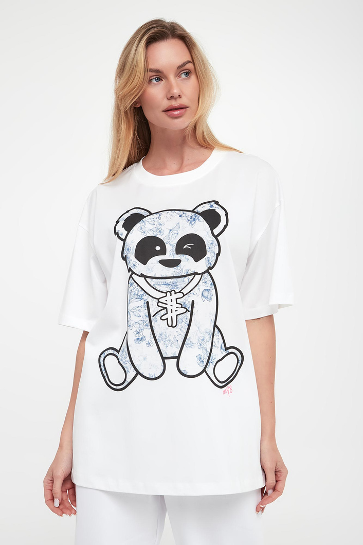 T-shirt damski z nadrukiem TWINSET