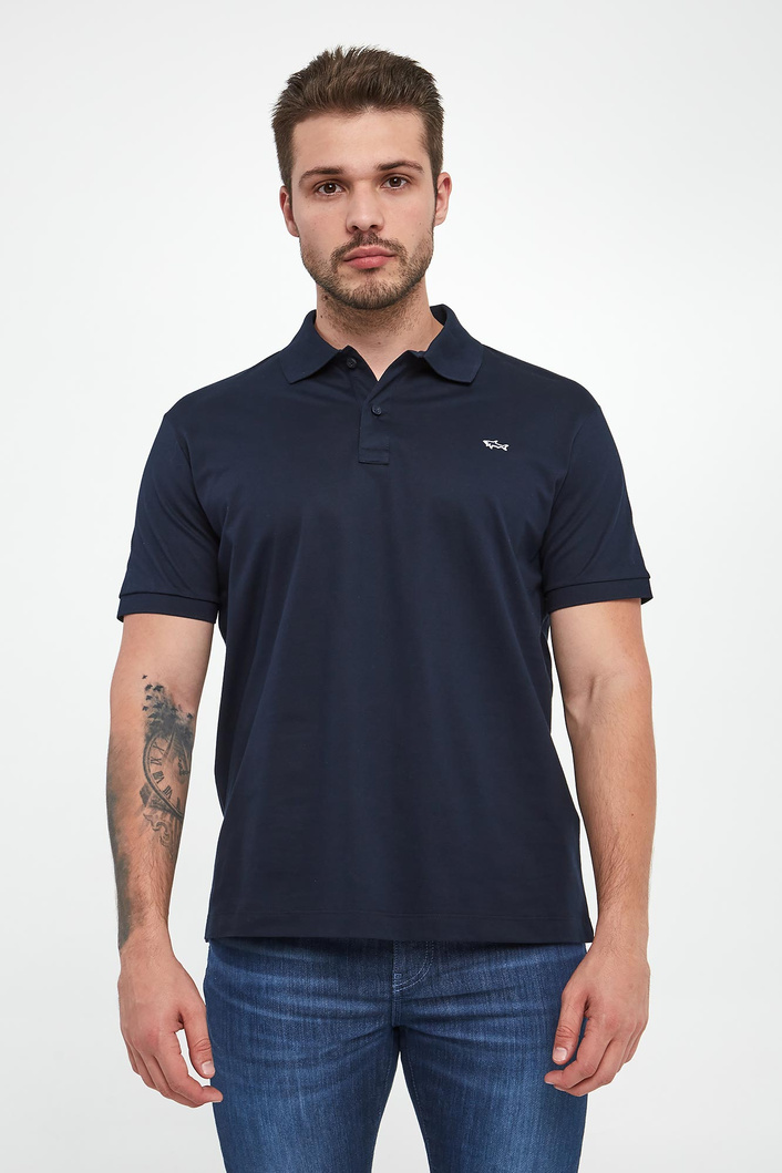 Polo męskie z logo PAUL&SHARK
