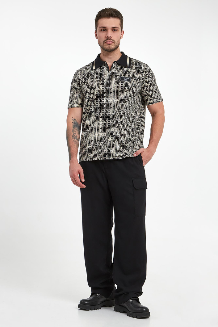 Polo męskie w monogram BALMAIN