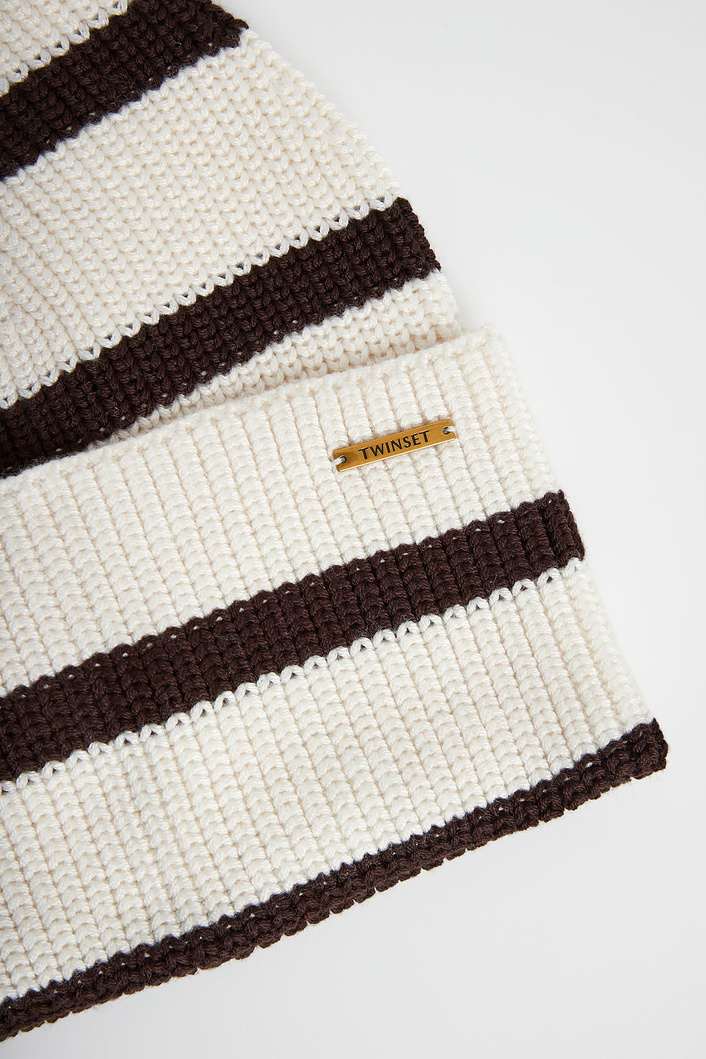 Czapka damska z wełną TWINSET U&B