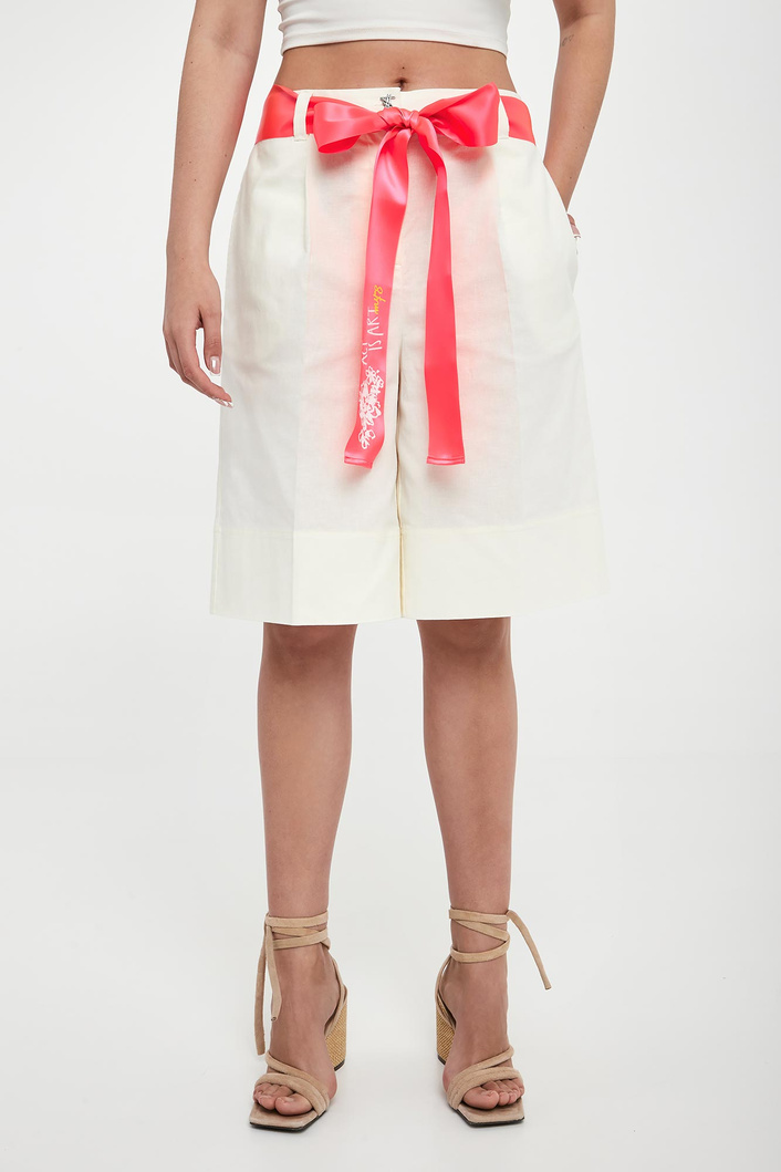 Szorty damskie z lnem TWISNET ACTITUDE