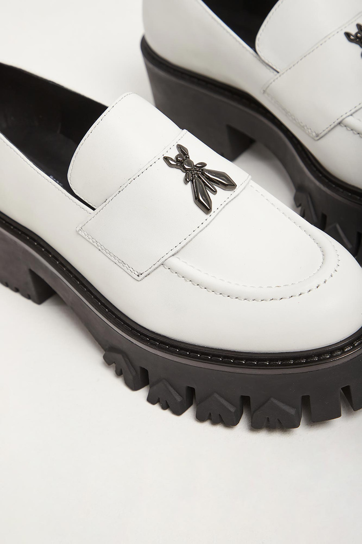 Loafersy damskie skórzane PATRIZIA PEPE