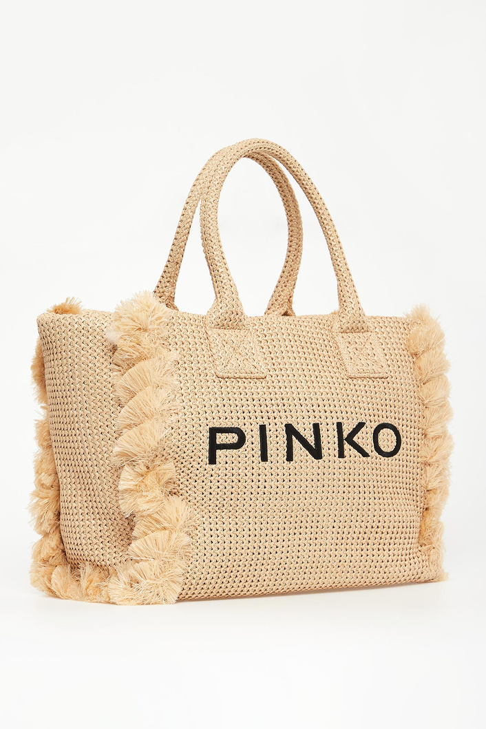 Torebka plażowy shopper z rafii PINKO