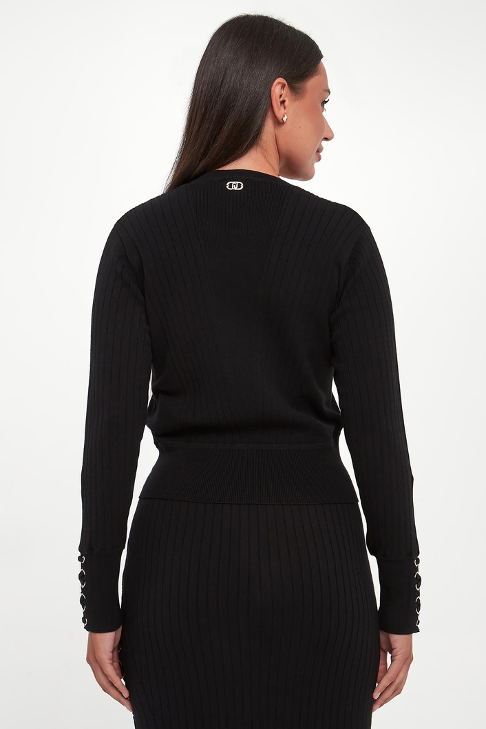Sweter damski prążkowany LIU JO