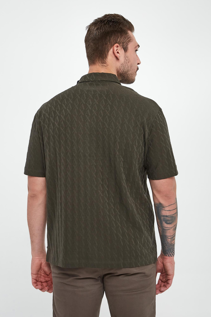 Polo męskie w monogram ARMANI EXCHANGE
