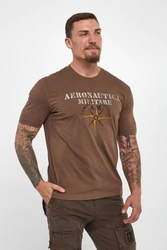T-shirt męski z logo AERONAUTICA MILITARE