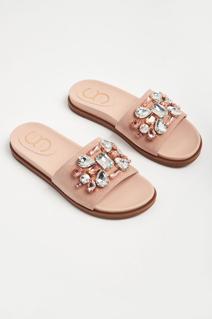 Klapki skórzane CESARE CASADEI