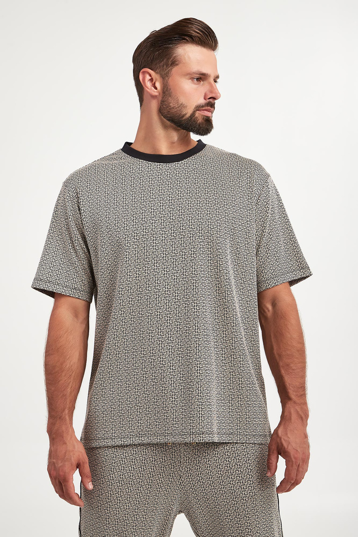 T-shirt męski z logo BALMAIN