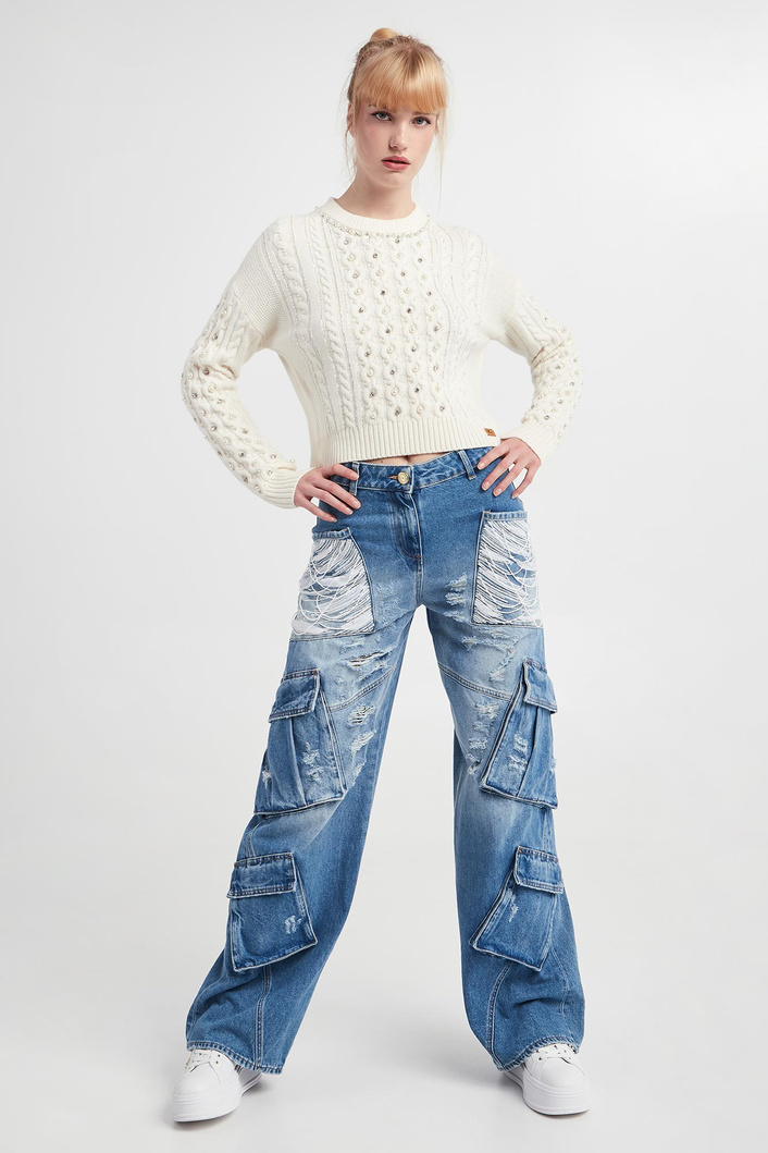 Sweter damski wełniany ELISABETTA FRANCHI