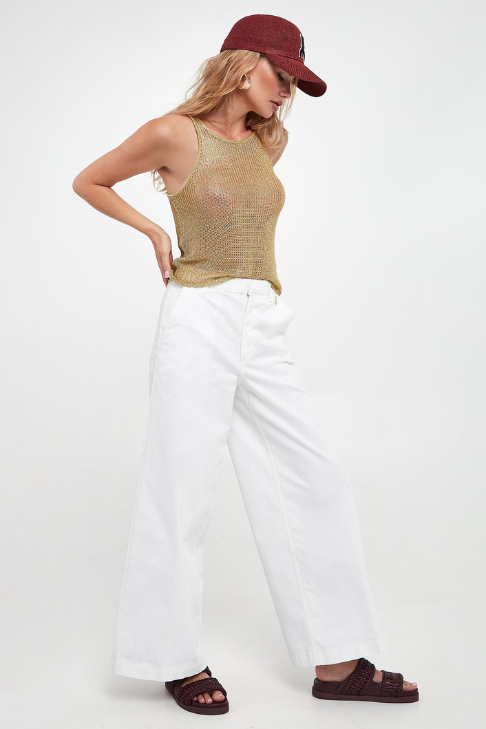 Top damski z siatki PATRIZIA PEPE