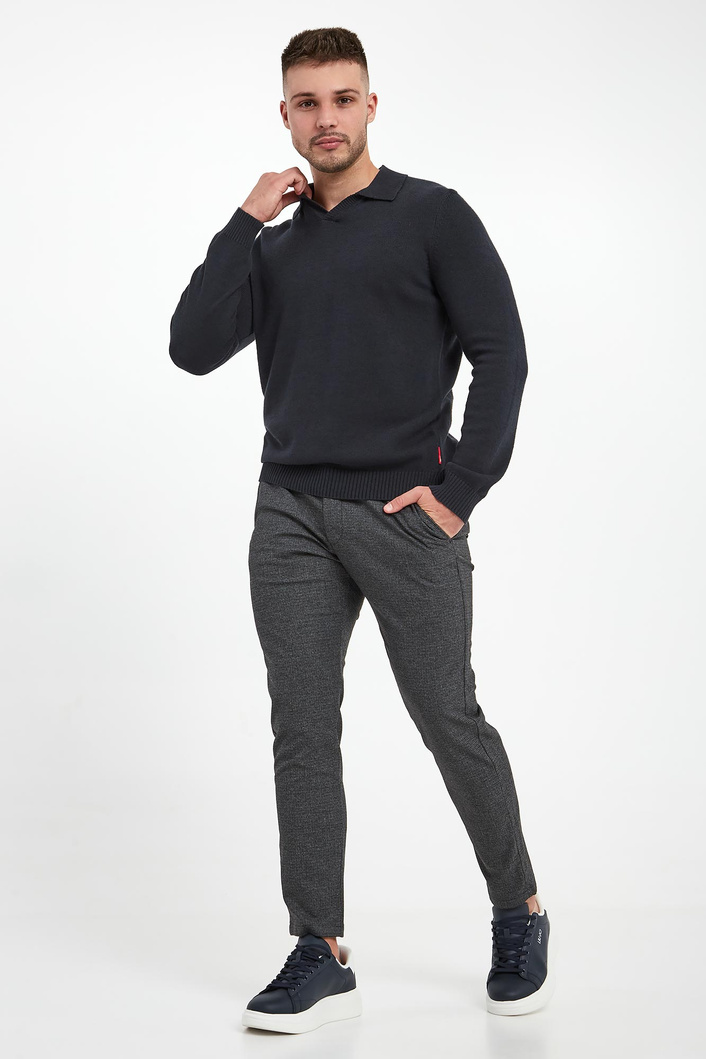 Sweter męski z kołnierzem polo Xavi JOOP! JEANS