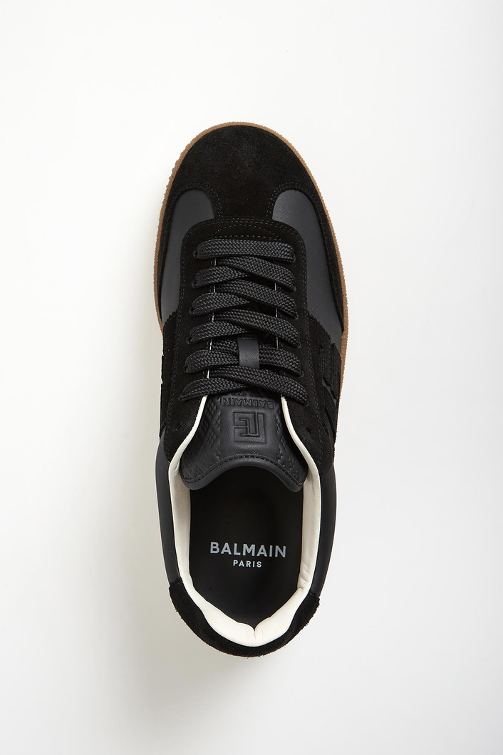 Sneakersy męskie skórzane Swan BALMAIN