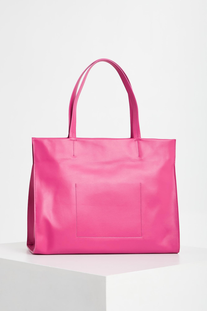 Torebka skórzana shopper TWINSET