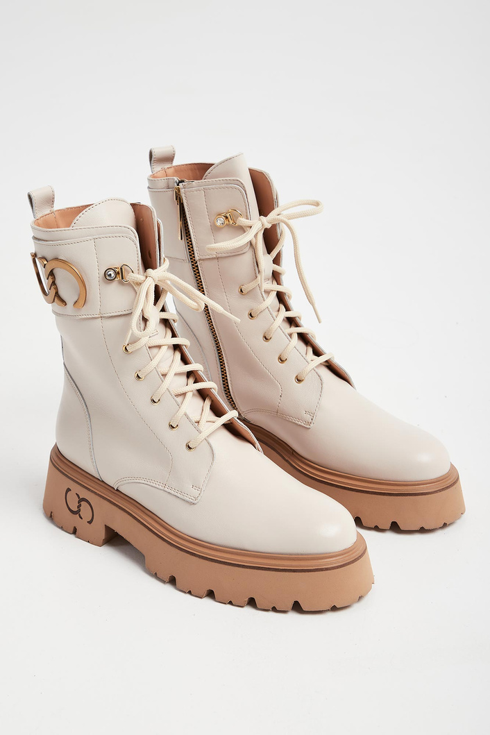 Trapery damskie skórzane CESARE CASADEI