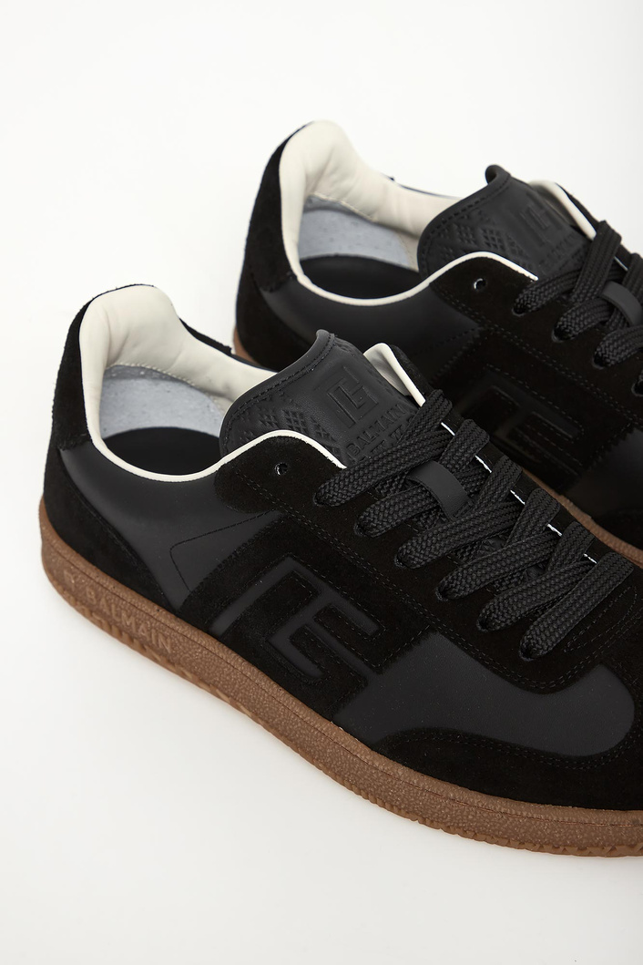 Sneakersy męskie skórzane Swan BALMAIN
