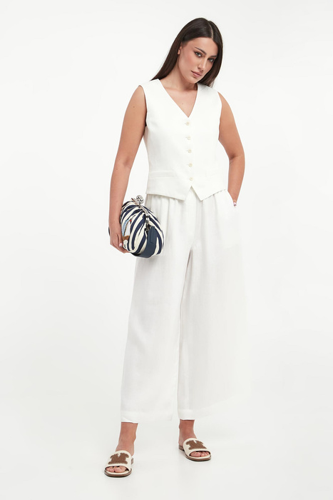 Spodnie damskie lniane Felino WEEKEND MAX MARA