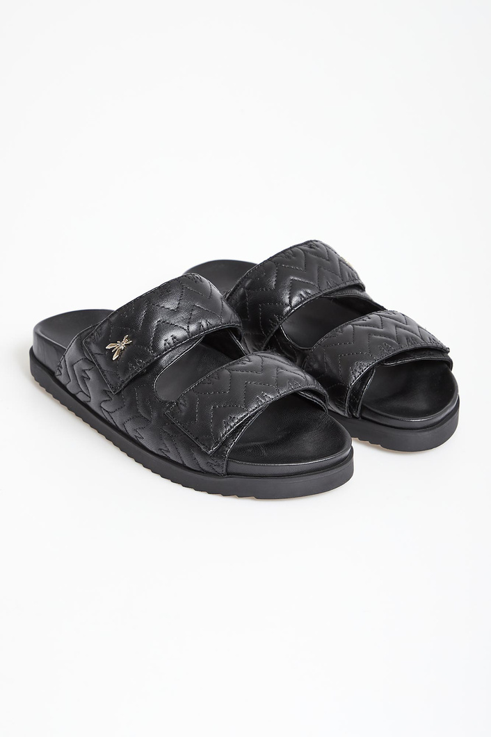 Klapki damskie skórzane PATRIZIA PEPE